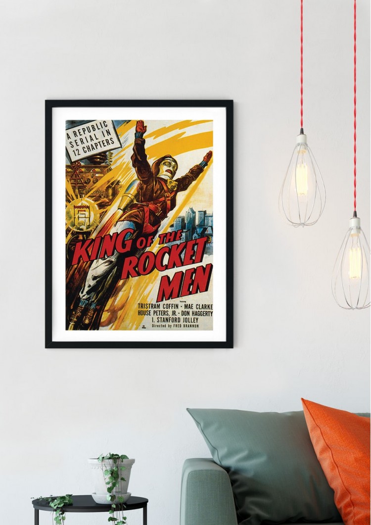 King Of The Rocket Man Retro Film Poster